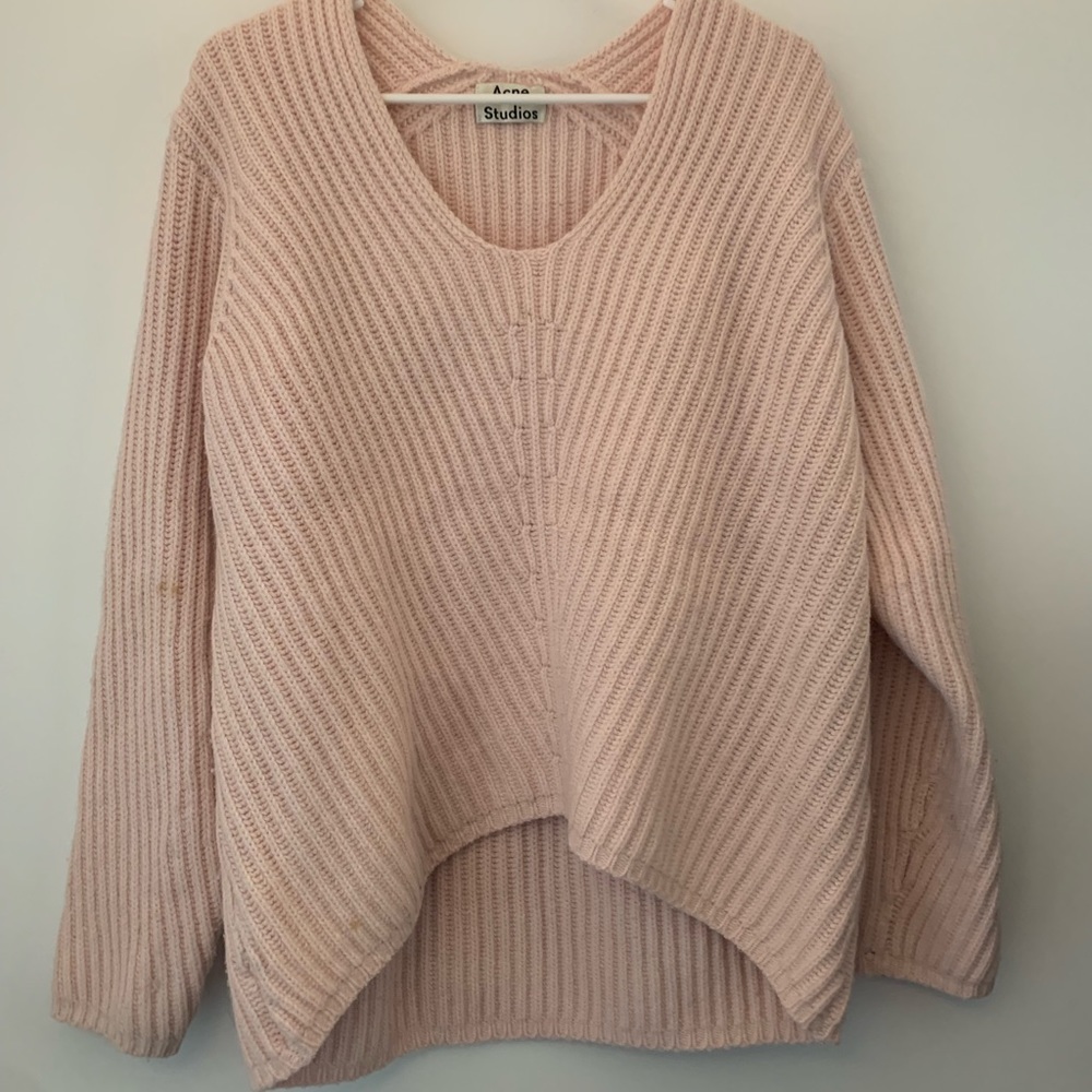 Acne studios sweater, size xxs pink